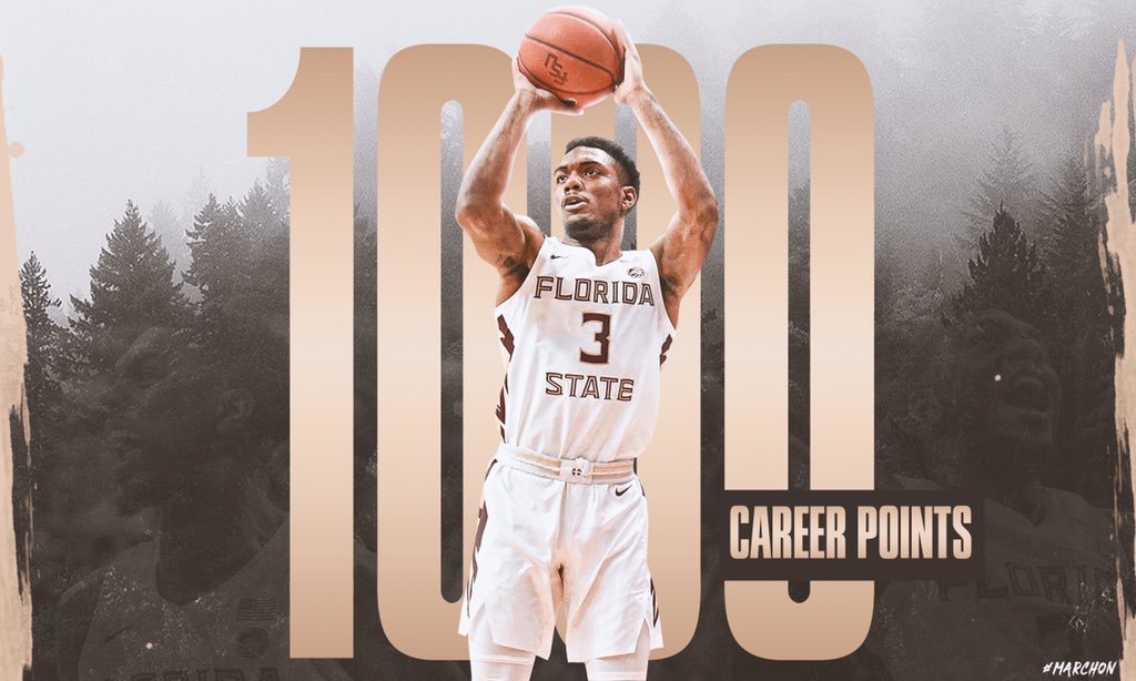 FSUHoops's tweet photo. The newest member of the 1️⃣0️⃣0️⃣0️⃣ point Club https://t.co/QAzdNy9eeG