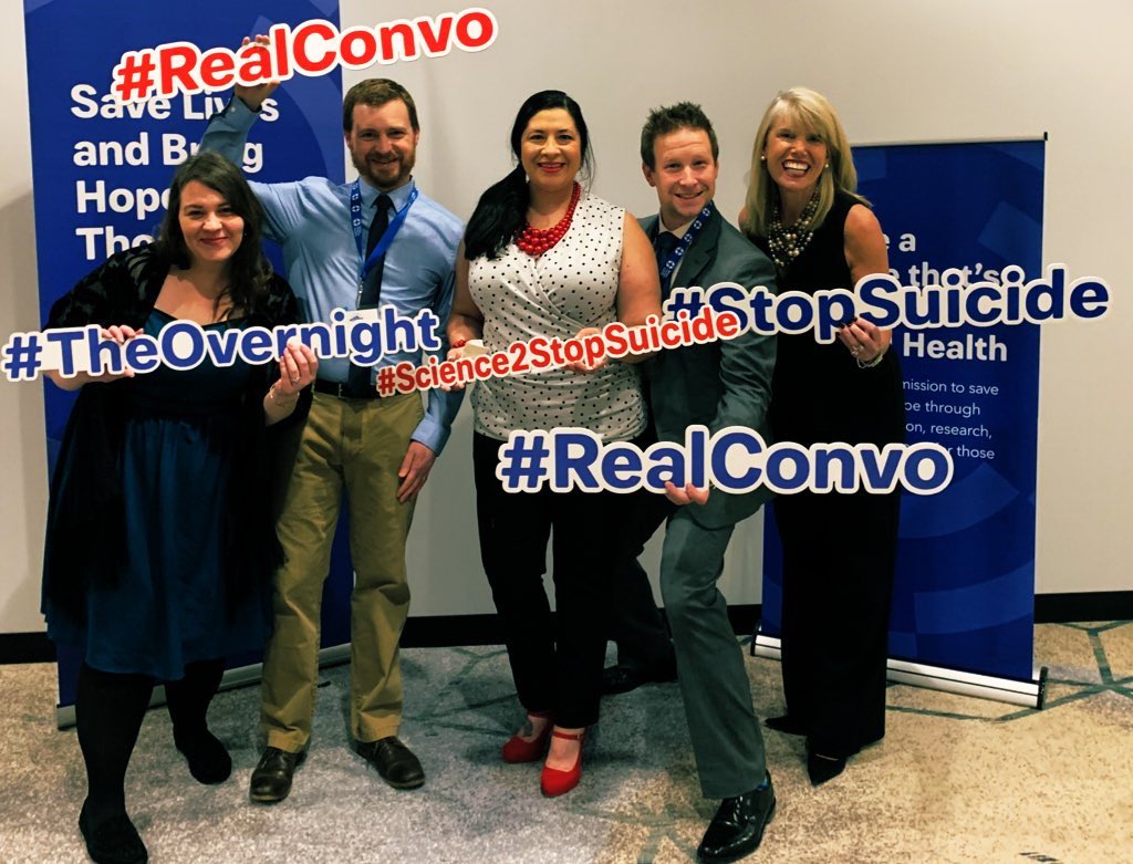 RiggsRadio's tweet photo. Do we look banquet ready? #AFSP20 #ChapterLeadership #MentalHealthAwareness #StopSuicide #realconvo https://t.co/33mcA4sVws