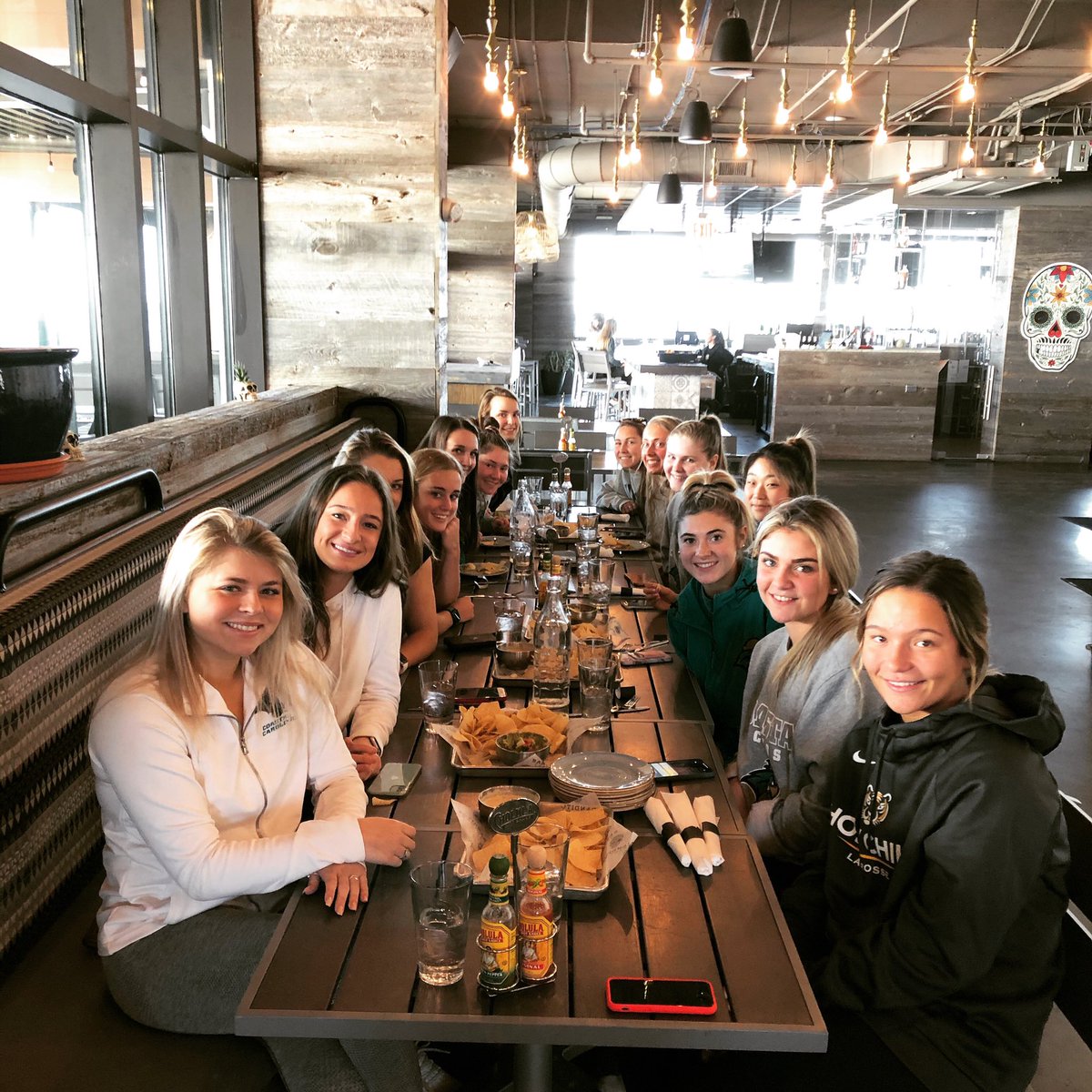 BanditosMB's tweet photo. Thanks for coming in, CCU Women’s Lacrosse &amp; recruits 😁 Always love to have some local college support! All CCU sports teams &amp; clubs are welcome!! 🤩👌🏼 Book any large parties for lunch &amp; dinner ahead of time (843) 712-2992 #banditosmb #chantsup #ccuwomenslacrosse #myrtlebeach https://t.co/k6GiIxBwzN