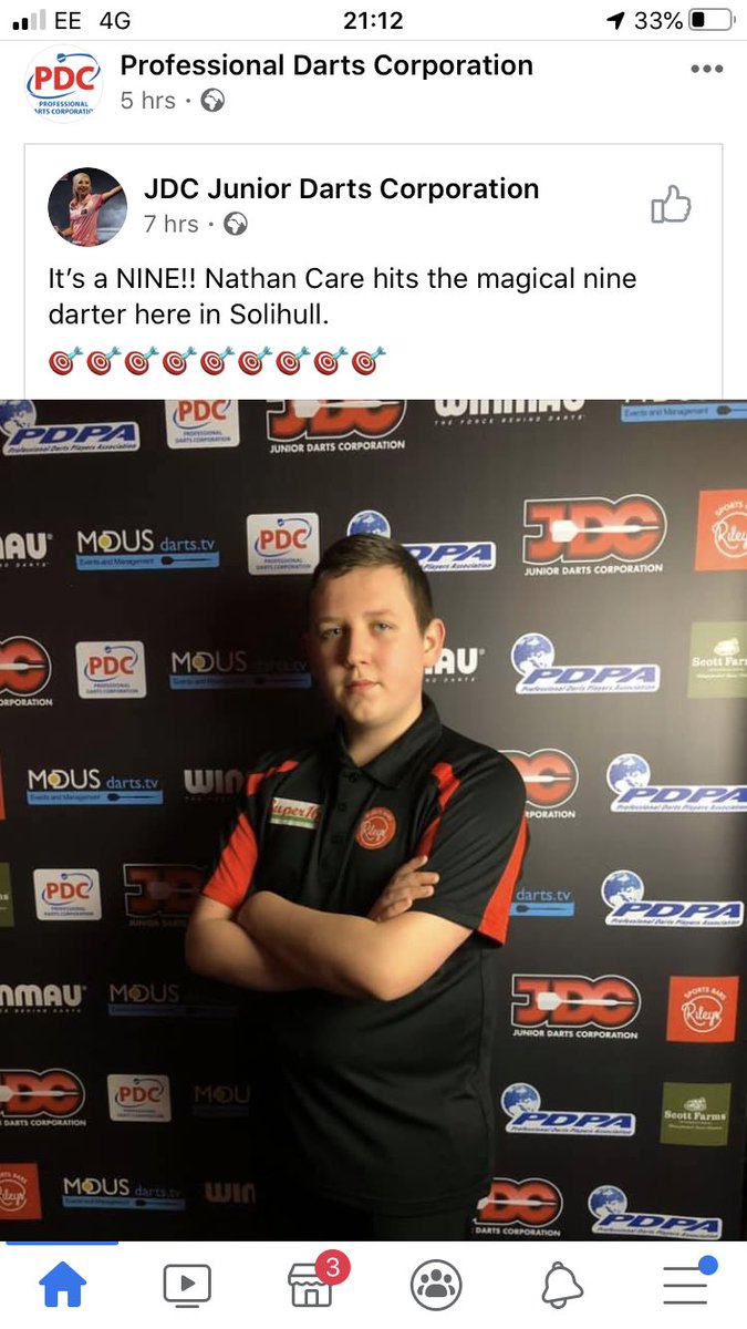 BSM_PE's tweet photo. Congratulations Nathan. The magical  9 darter even some of the best in the game haven’t achieved! #worldclass https://t.co/MsfnykF0li