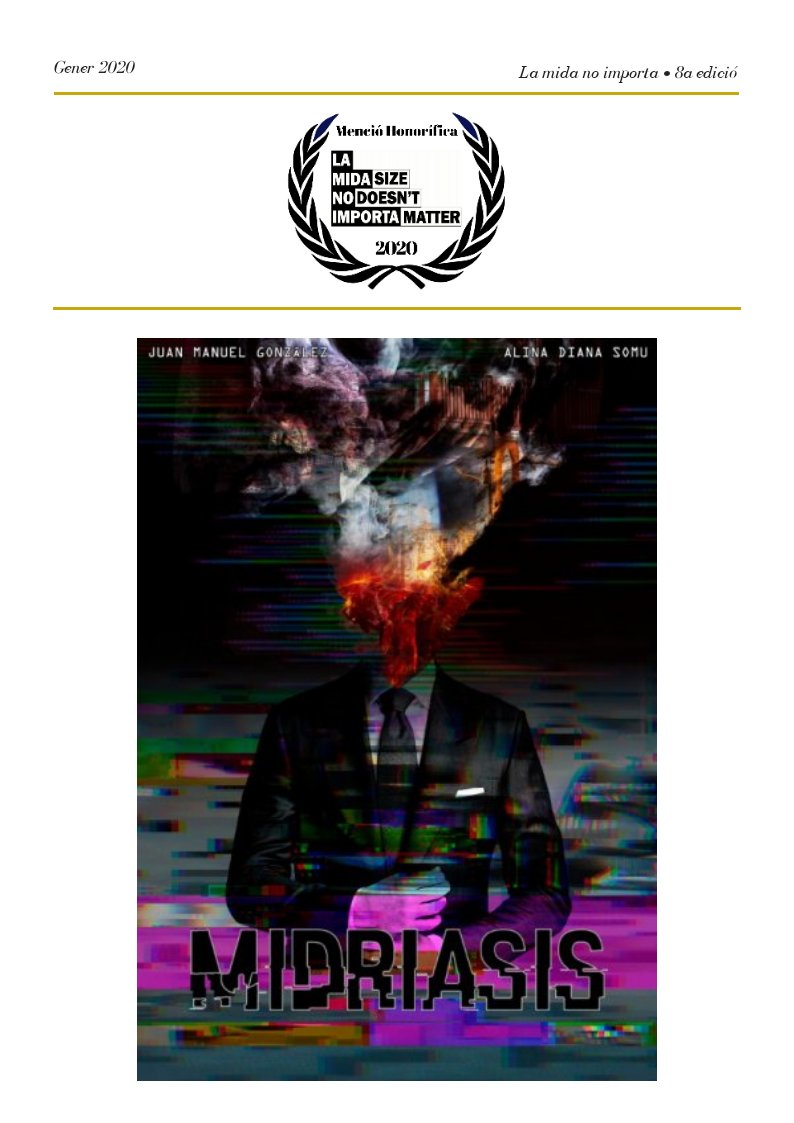 lamidanoimporta's tweet photo. Ja tenim els #curtmetratges guanyadors de #LaMidaNoImporta 2020!
1r Premi al curt Broken Flowers de Grace Hsia (1000€)
2n Premi a Muedra de César Díaz Meléndez (500€)
Premi honorífic a Midriasis de Juan Manuel González y Alina Diana Somu (Diploma)
#Midriasis #Muedra
@slowcurt https://t.co/BwRXNfLIPL