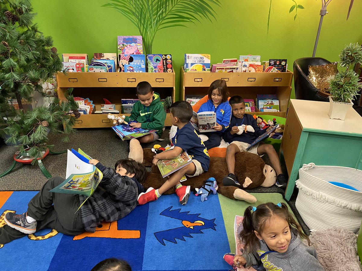 Ending our week with a trip to the Media Center. Who doesn’t love to curl up with a good book?