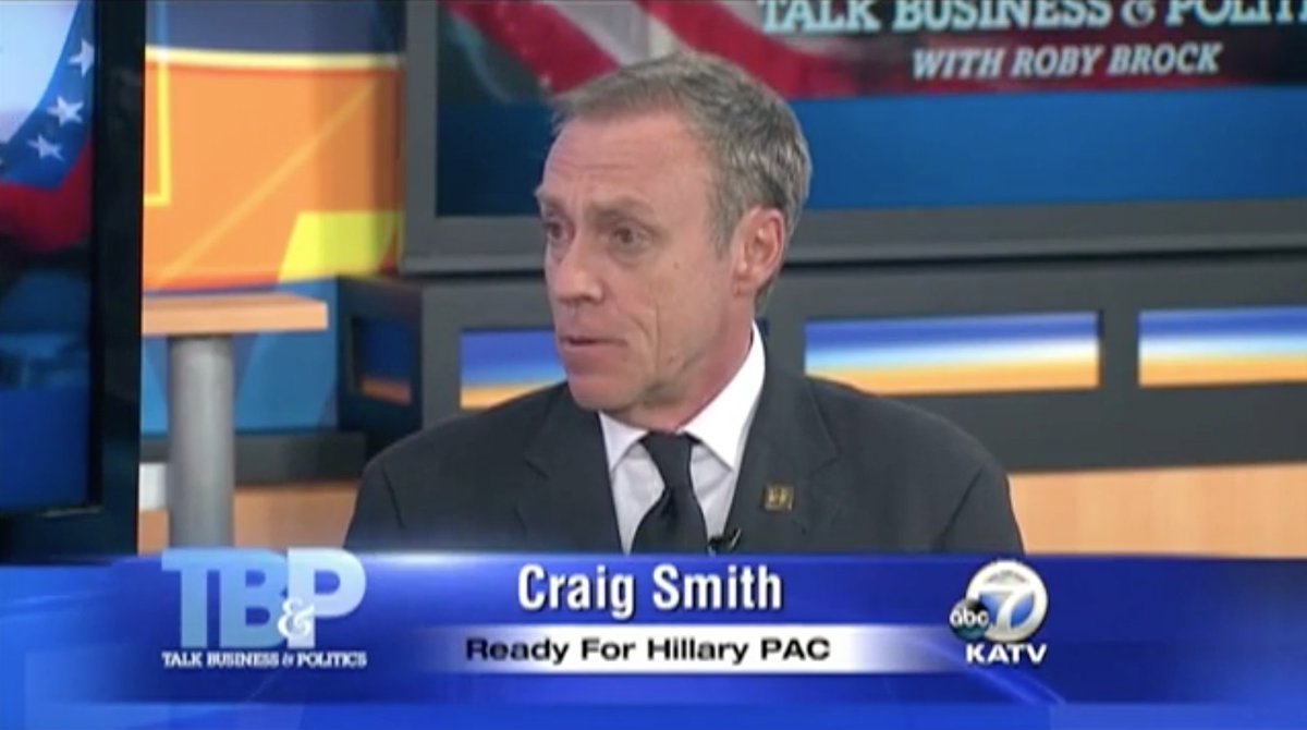 Craig Smith was White House Political Director during President Clinton's administration. He was campaign director/senior adviser to Joe Lieberman's 2004 presidential campaign. Smith also was senior adviser for super PAC, Ready For Hillary, and later Clinton's 2016 campaign.
