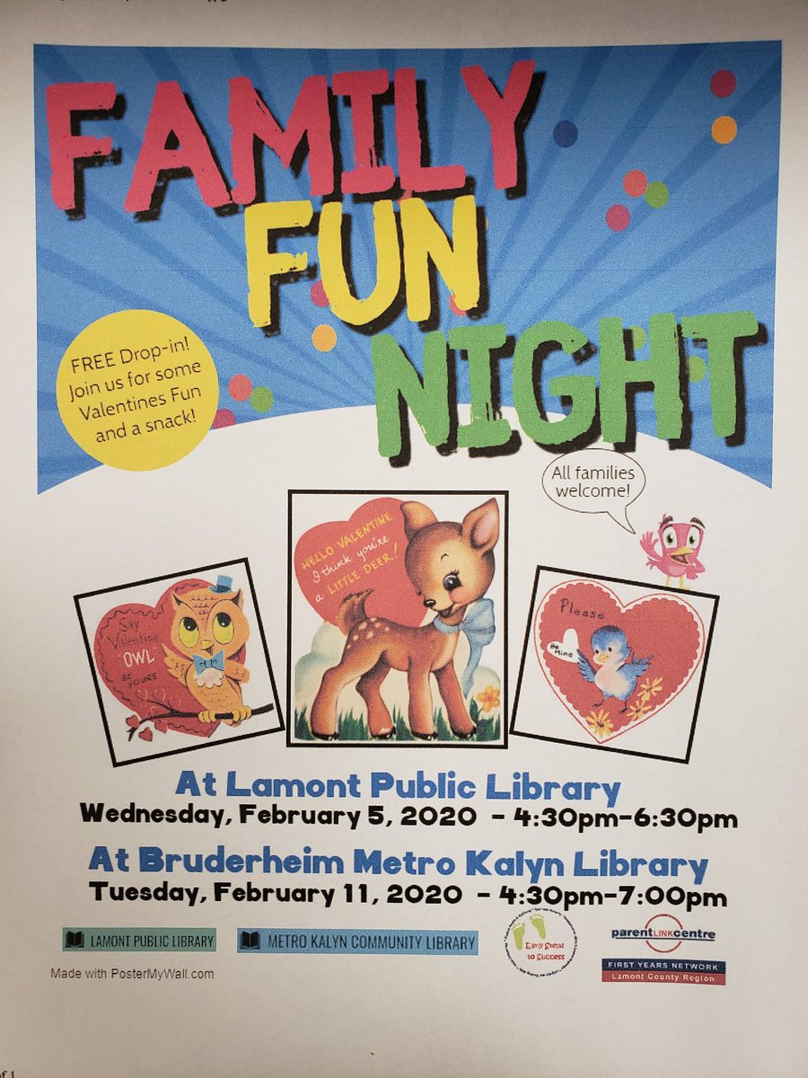 MetroK_Library's tweet photo. Bring your kids to the library Feb 11 for some free family fun! https://t.co/kUogDYYwTZ
