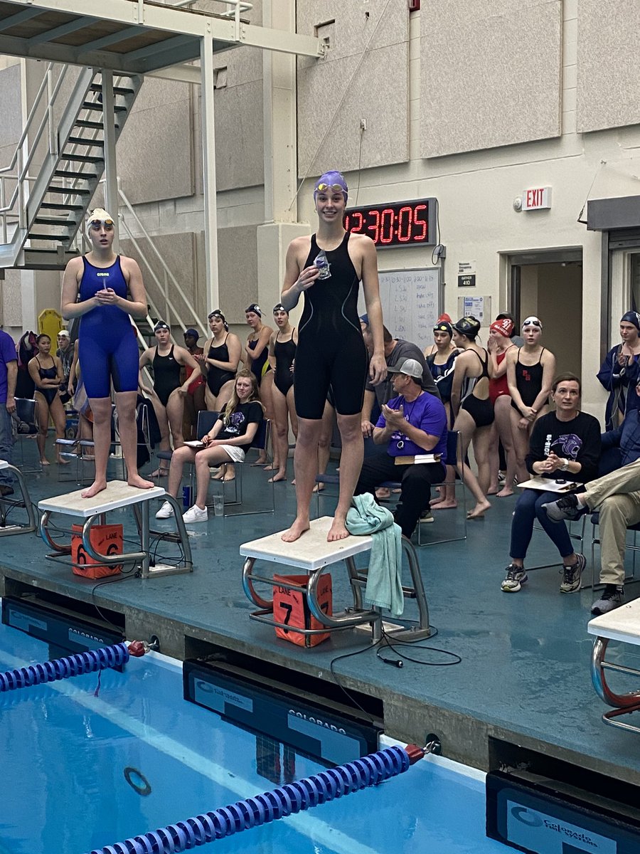 Emma Clark killed it in the 200 IM placing 2nd and dropping 3 seconds