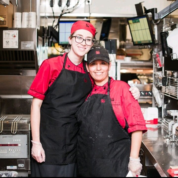 CFALongview's tweet photo. Happily serving you from behind the scenes! 
#cfa
#behindthescenes 
#smile https://t.co/RVZgHvmRKZ