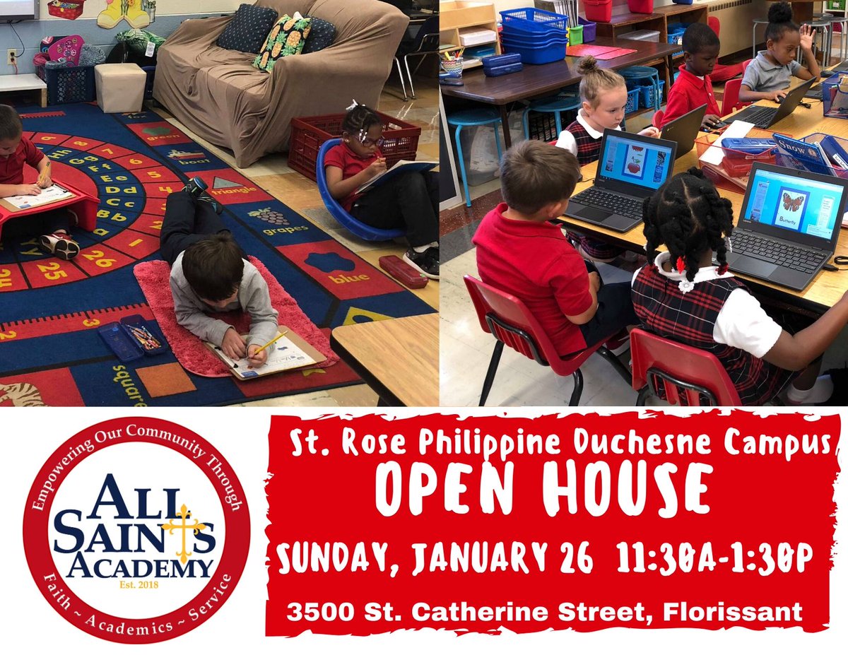 StRPDSchool's tweet photo. Catholic Schools Week begins with Open House tomorrow. Come and visit us at the St. Rose campus of @allsaintsacad  and see the wonderful things we are doing to Empower our Community Through Faith, Academics and Service! https://t.co/NBdxAqg5dw
