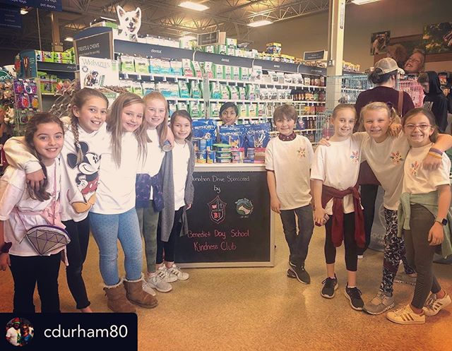 A big thank you to this wonderful group of young people for helping with our Stuff the Bus for Pups event today. Thank you so much for donating your Saturday to help puppies in need! ❤️ Posted withregram • cdurham80 These kids sure have been working hard today! It’s not too lat
