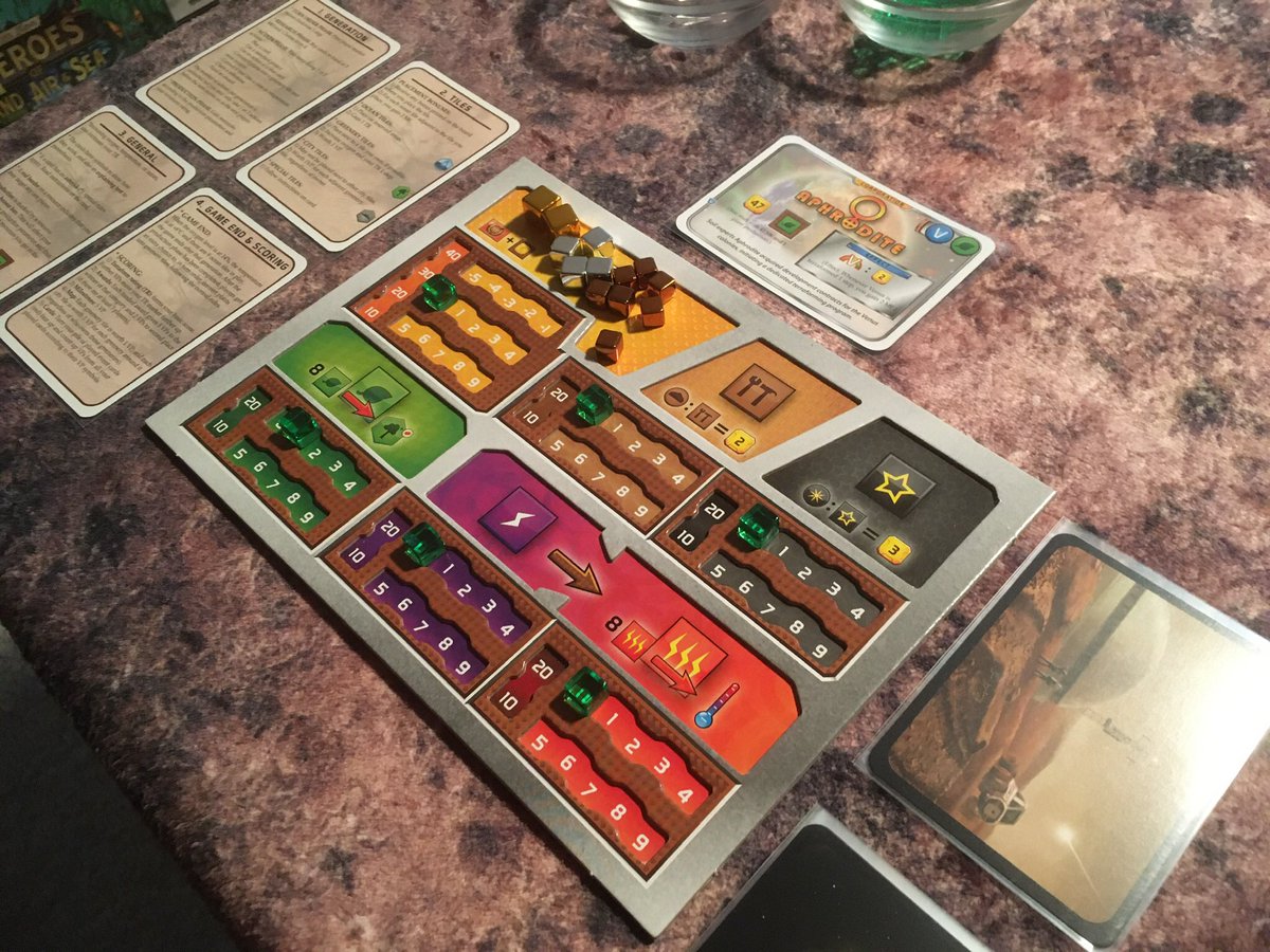 RemassogsRealm's tweet photo. Starting a #terraformingmars @strongholdgames #fryxgames along with the majority of the #expansions . It will be #utopia (invest) vs #aphrodite #corporations . The #duallayer #playerboards from the #kickstarter was a nice addition. #familygamenight #boardgames #tabletopgames https://t.co/HY4k9XuHB9