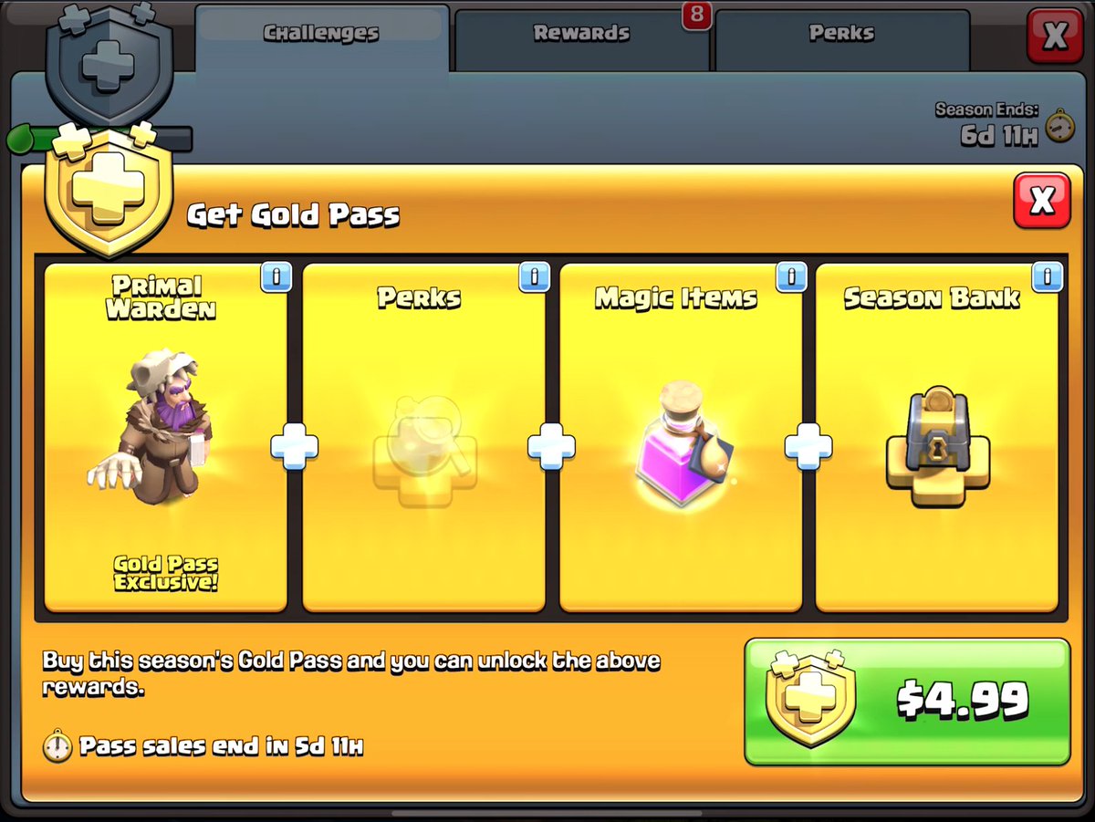GaladonGaming's tweet image. Giving away 100 (yes, ONE HUNDRED) Gold Passes next season! Get READY and make sure you're following!
Special thanks to (and be sure to follow)  @ClashwithAaronm 
@ClashWithTM 
for helping sponsor the giveaways!
And get those RETWEETING fingers ready!