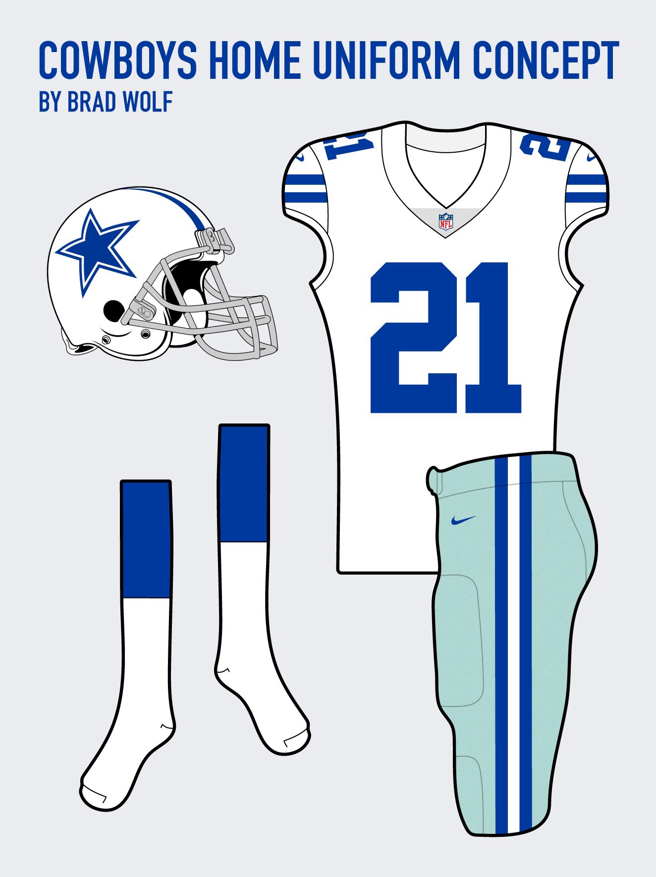 cowboys home uniform