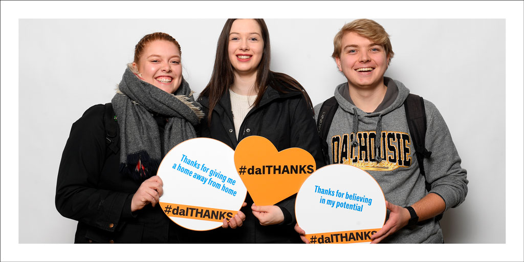 DalhousieU's tweet photo. On January 29th, we’re hosting #dalTHANKS to celebrate the thousands of #DalhousieU alumni and friends who make a difference at Dal. Swing by one of the four locations to join the fun! Details: https://t.co/x0WnMynTOP 👏 https://t.co/9SyI7sx8Bq