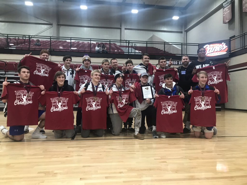 Mjatkins3Atkins's tweet photo. Down goes nationally ranked #48 Mustangs and #13 ranked Allen Texas! Goddard Wrestlers Owasso Dual Champs! Goddard knocked off Mustangs 38-23 in the semis.Wrestled Allen Texas in the finals beat them 35-30! These boys wrestled their butts off this weekend. So proud of them!💙🦁🤼 https://t.co/o2RxIEIbvG