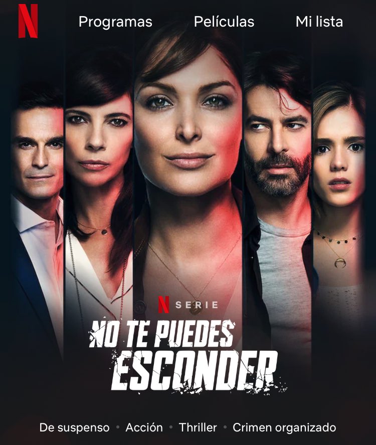 Les recomiendo esta serie, esta buenísima #NoTePuedesEsconder