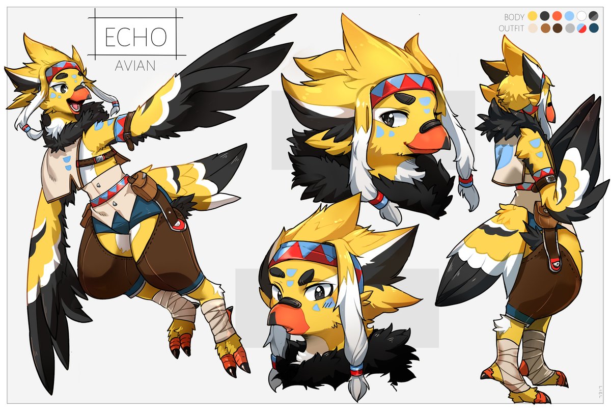 A quality bird friend, designed by the awesome @remibun! Expect a suit of them sometime in the future as well, assuming plans work out!