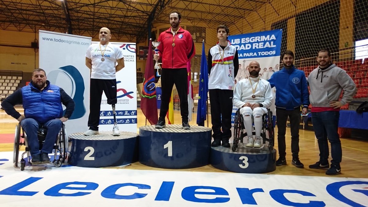 CECoruna's tweet photo. 1ª  prueba del Cto. España  Esgrima en Silla  en Ciudad Real. Iago Fernández, 1º en Espada, 2º en Florete y 3º en Sable. @coruna_deporte @lavozdegalicia@FundDeportegalego @dxtcampeon@FundEmalcsa@deportecoruna@Depucoru@deportegalego@somosabanca@diariodeporteherculino@dxtadaptado https://t.co/N4jL4Hpr6f