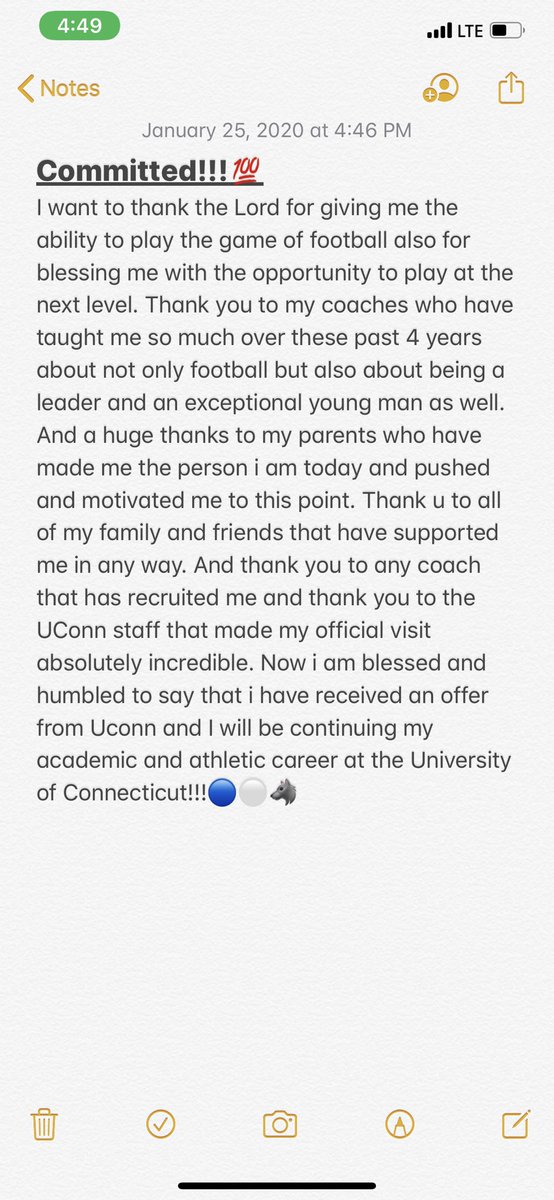 After a great visit im blessed and excited to say that I have committed to UConn!!🔵⚪️🐺🔒@gopackcoach <a href="/COACHDOTT/">Dennis Dottin-Carter</a> <a href="/CoachCarswell/">Gregory Carswell 👐🏿👣</a> <a href="/David_Windon/">Dave Windon</a> <a href="/CCHSPackers/">Colquitt County High</a> @RandyEdsall <a href="/UConnFootball/">UConn Football</a> <a href="/CCPackersFball/">Colquitt County Football</a> <a href="/Harris_DavidJ/">David Harris</a> <a href="/CoachJDudley/">Jimmy Dudley</a>