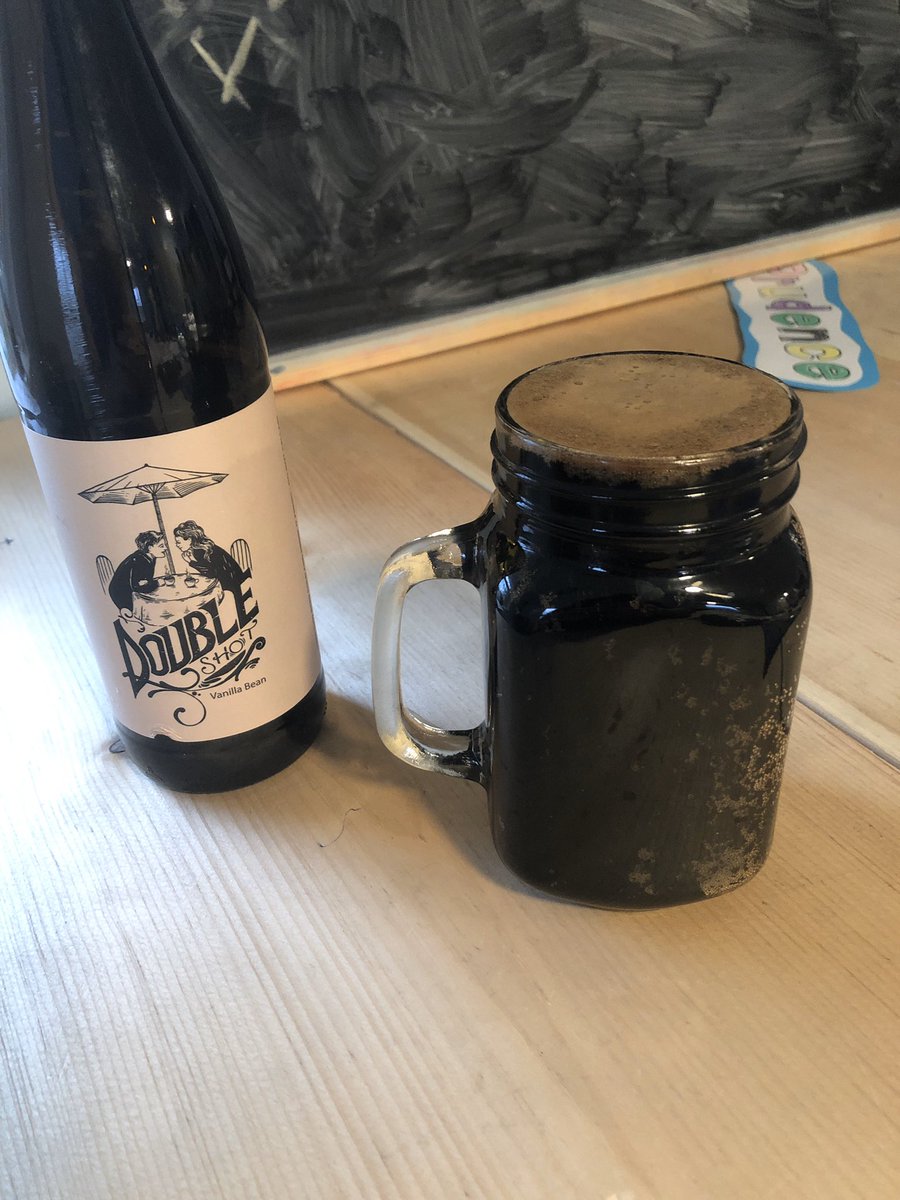 Devonshusband's tweet image. Finally poured this Double Shot extra vanilla from @TreeHouseBrewCo... let it sit 15 minutes to get it to around room temp. and MY GOODNESS is this a tasty brew!!