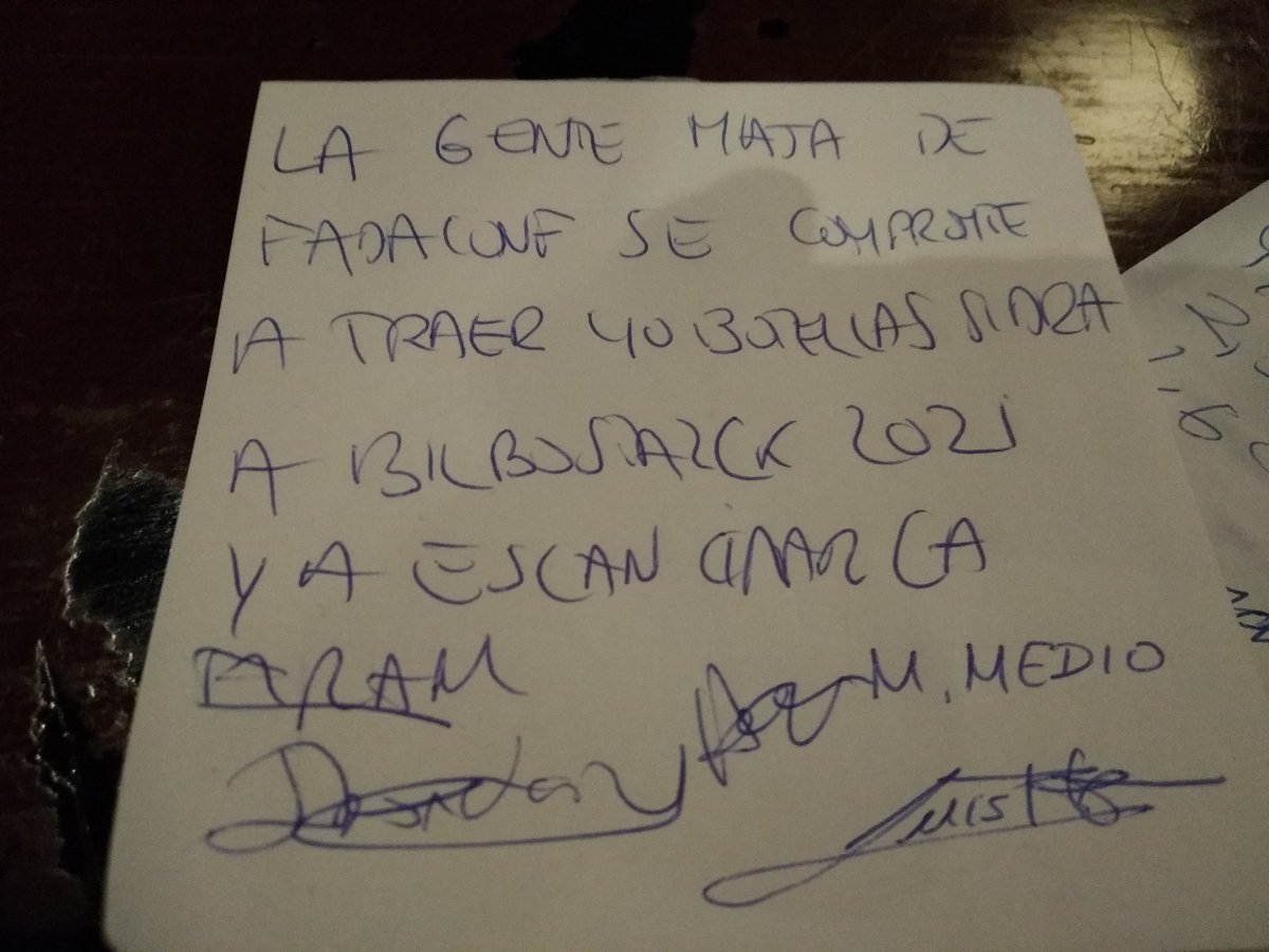 Los amigos de <a href="/FabadaConf/">Fabada Conference</a> el año que viene traerán caldos asturianos #bilbostack20 #bilbostack21