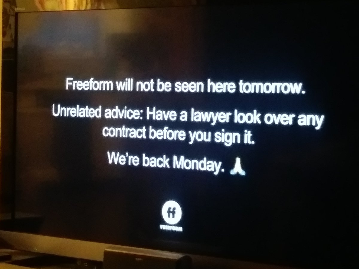 SpringsteelGD's tweet photo. Well that is certainly interesting, @FreeformTV... https://t.co/yD5VoZ8qZK