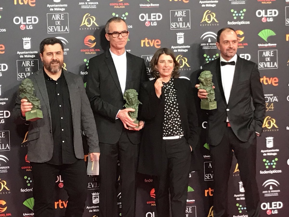 CINEOL's tweet photo. Mejor sonido ⁦@latrincherafilm⁩ #Goya2020 Zorionak!! https://t.co/mifBEmR648