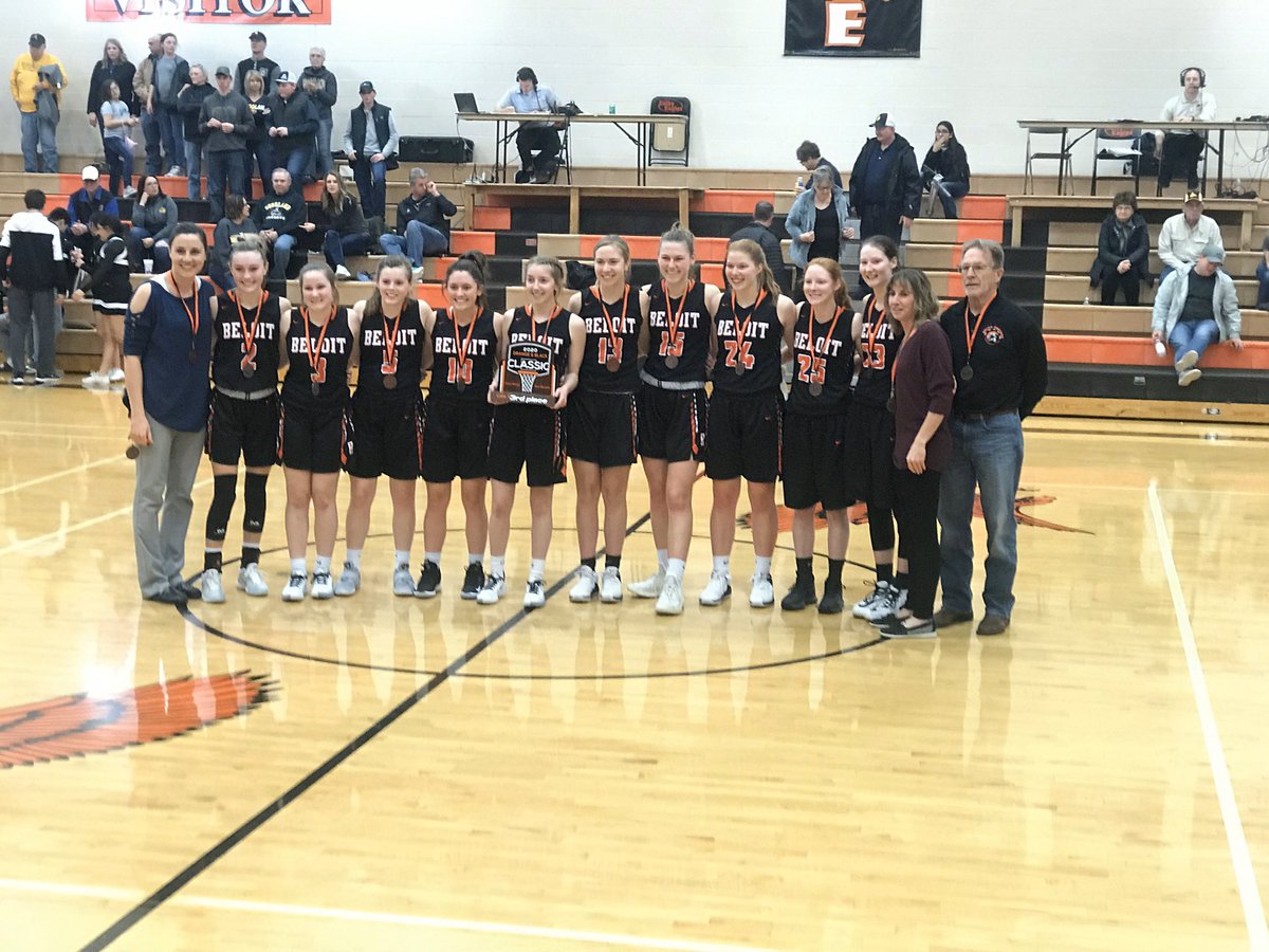 BeloitTrojans's tweet photo. Lady Trojans take third place at the Orange and Black Classic is Colby!!  Defeat a Goodland 47-44 #tpod https://t.co/ETZbdg8nrQ