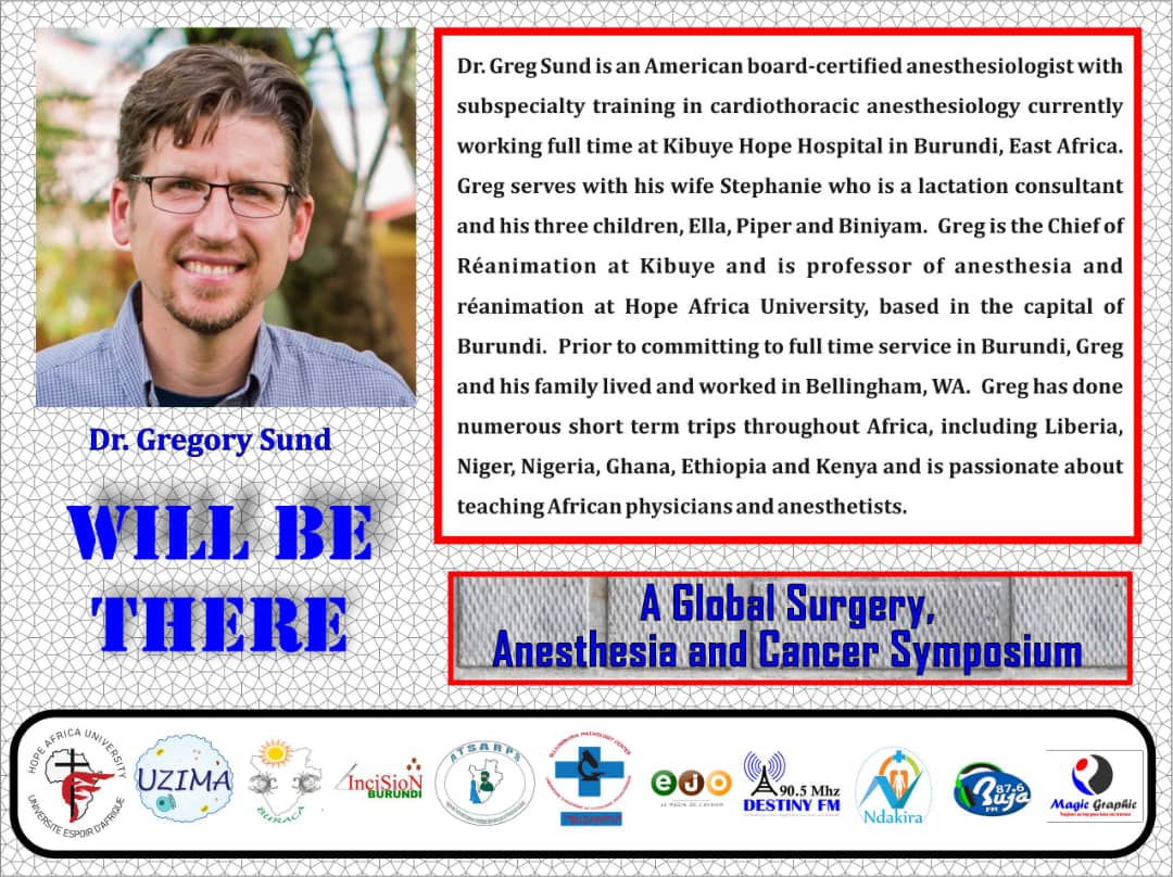 As the Rendvous of the 1st edition of the global surgery,Anesthesia and Cancer is approaching,Here are some of our Speakers
#AllAgainstCancer
@IncisionBurundi @WHO @AmericanCancer @NiyukuriAlly @futuresurgery @anesthesianews @AfriCF