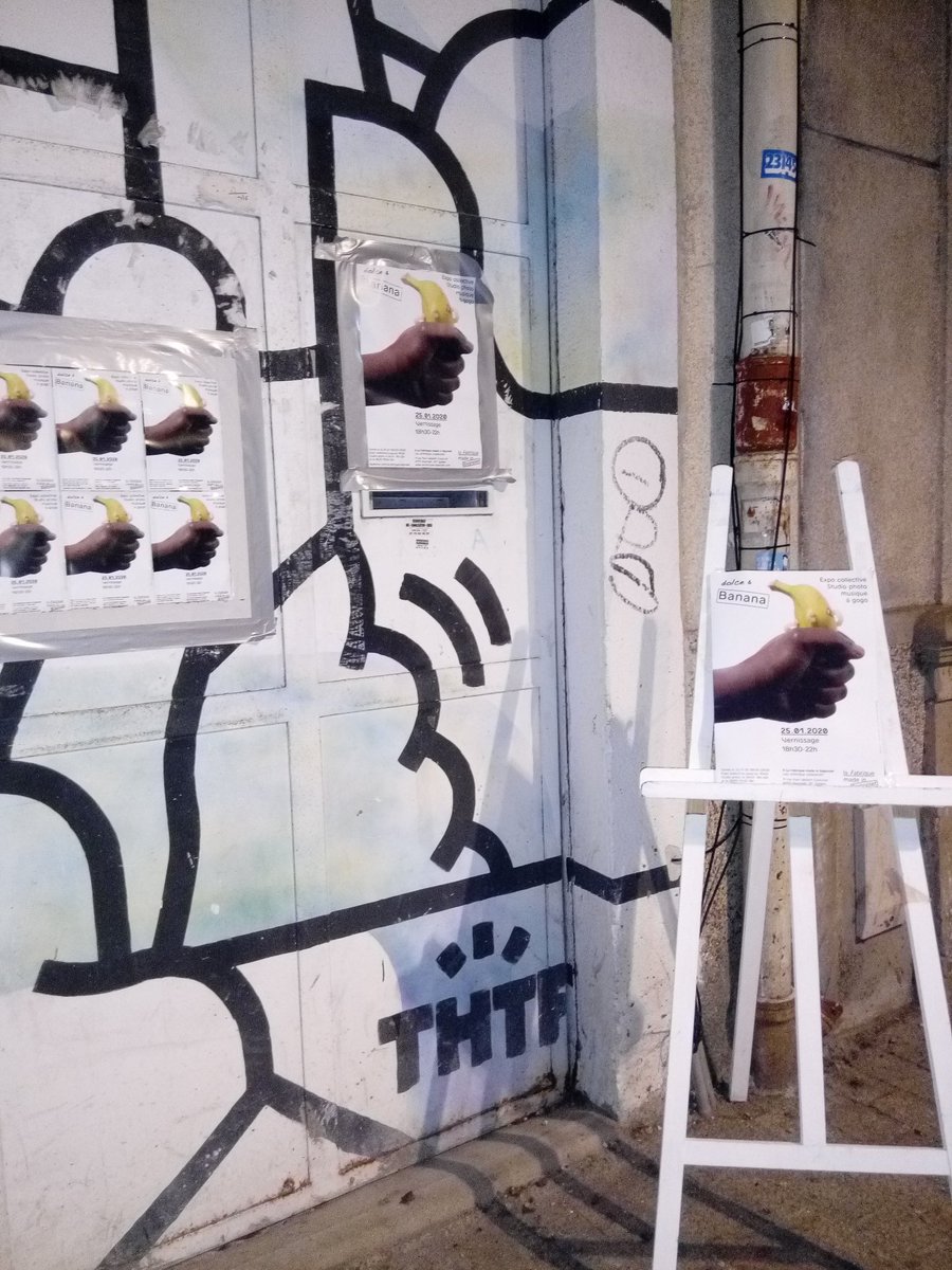 ChangeonsE's tweet photo. Ce soir fallait avoir la 🍌 banane
Vernissage et Expo Dolce &amp; banana jusqu'au 10 /02/2020
#bagnolet #villedebagnolet
#expoabagnolet #lafabriquedebagnolet https://t.co/TngzUDsPtk