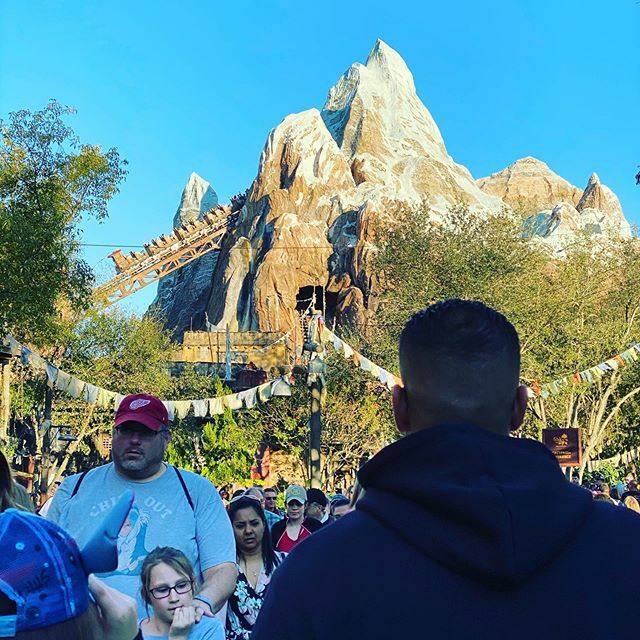 WineHuman's tweet photo. Space Mountain rocked, now to rock this Mountain of Everest. New ride, who dis? 😬✊ https://t.co/SuZAw5Iyke https://t.co/Jyw0fUoX7O