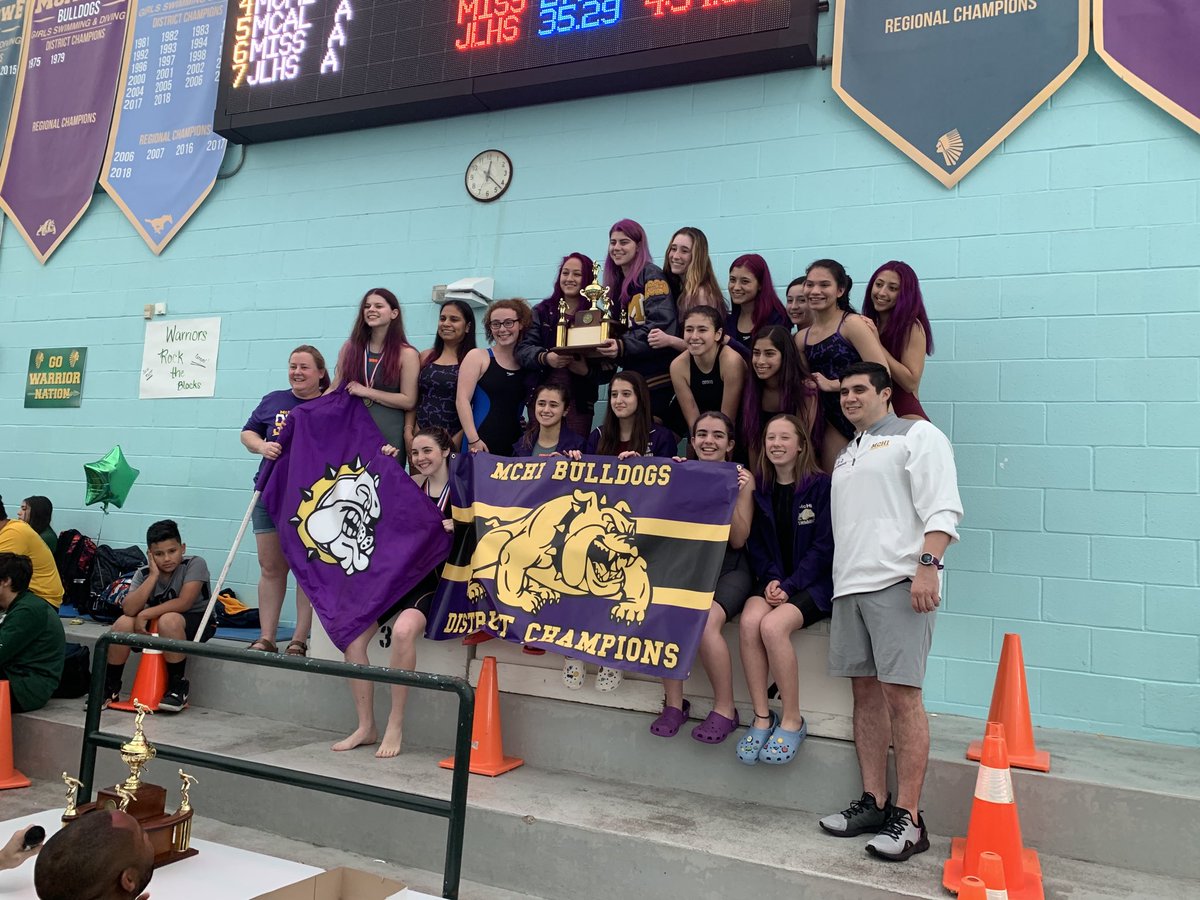McHi Lady Bulldogs Swim Team are District Champions!
Last District Title for McHi Girls Swimming was 1979! Way to go Lady Bulldogs!!! ⁦<a href="/CityofMcAllen/">City of McAllen, TX</a>⁩ ⁦<a href="/McAllenISD/">McAllen ISD</a>⁩ ⁦<a href="/DanielJEsteve/">Daniel Esteve</a>⁩ ⁦<a href="/krgv/">KRGV CHANNEL 5 NEWS</a>⁩