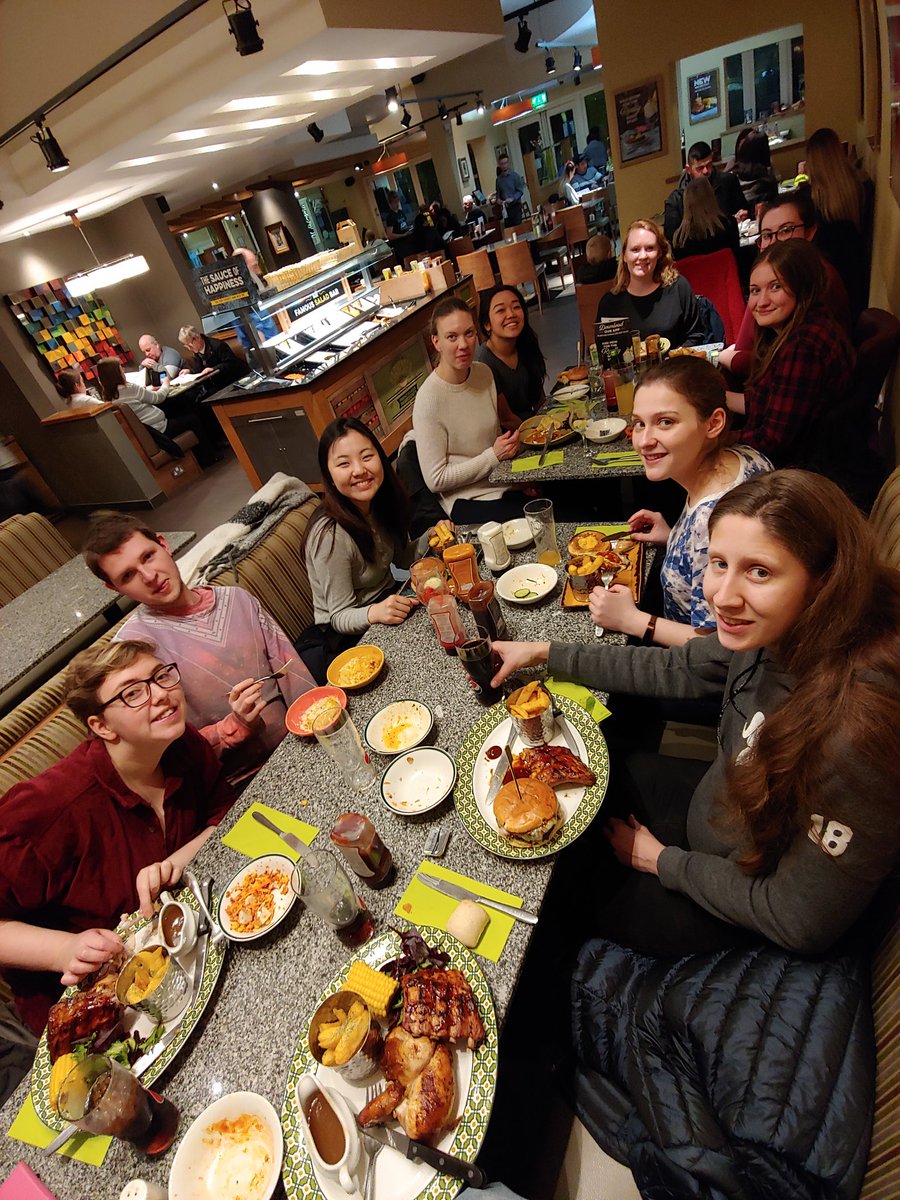 A hard day's work deserves a good meal (superbly provided by <a href="/HarvesterUK/">Harvester Restaurant</a>)! Great night, with everyone leaving full of food and ready for bed. See you tomorrow! #ultimate #womensultimate #fuellingup #feast #freesaladbar