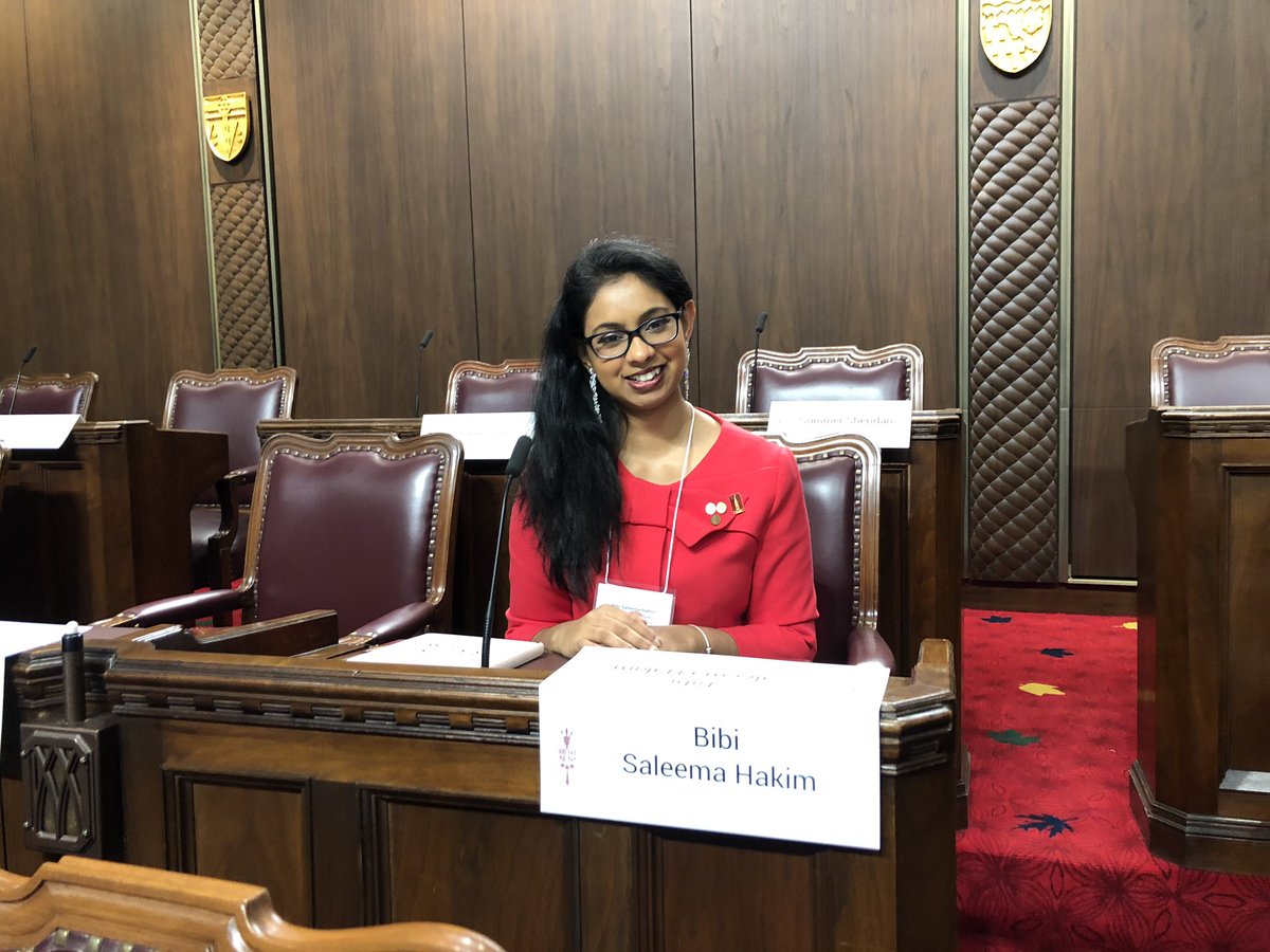 BibiHakim's tweet photo. That’s Senator Hakim to you! 😉#ModelSenate 🇨🇦 @SenateCA https://t.co/zAoxQLlqOY