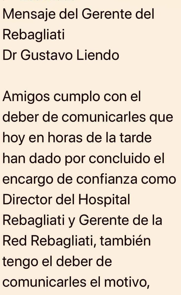 Mjv33Monica's tweet photo. @tamaritaKLOG @16091959 @FiscaliaPeru @Essalud #Essalud
Molinelli SACO de cargo a Dr Liendo Gerente de Red Rebagliati. debido a que fiorella Molinelli #IMPUSO en cargo de administradora a una Funcionaria #CUESTIONADA. DR Liendo se negó a aceptarla y por ello lo sacaron https://t.co/fex4QZjO5V