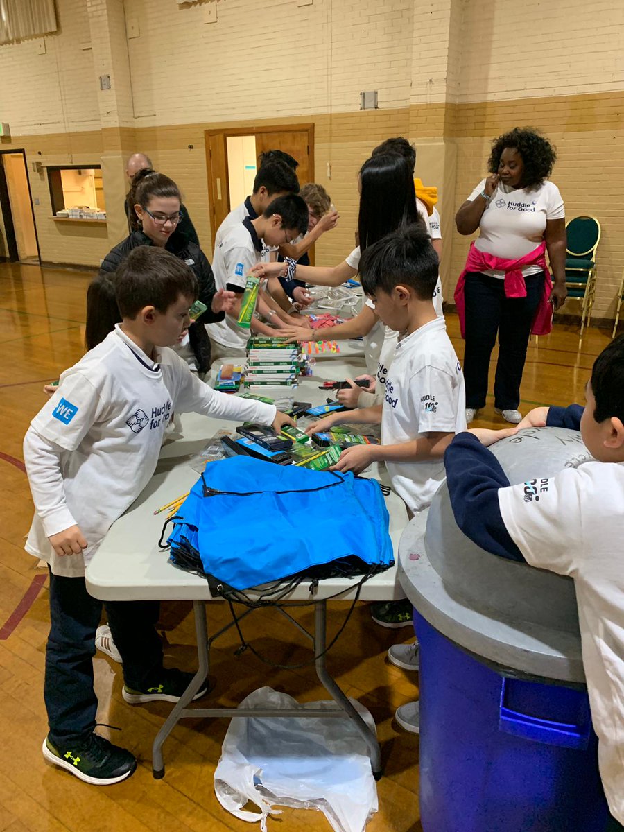 WEMovement's tweet photo. So awesome to see St. Anthony School in Washington and their #HuddleforGood this past week!
Making 60+ school kits for their sister school in Haiti!
#NFLHuddleFor100 https://t.co/NlGTvs3M1o