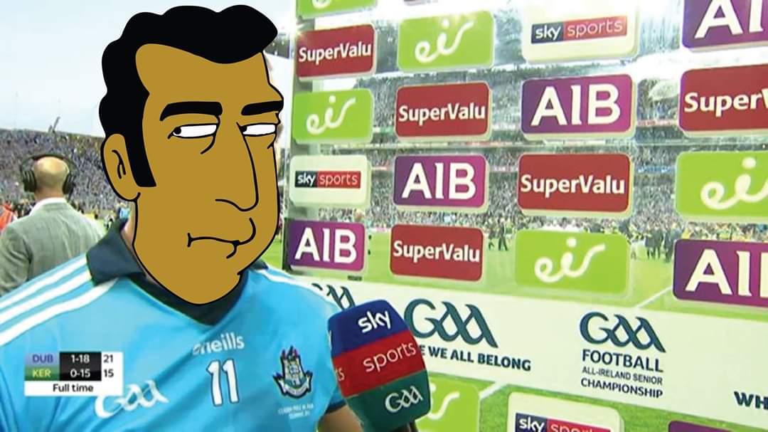 Interviewing GAA players after matches