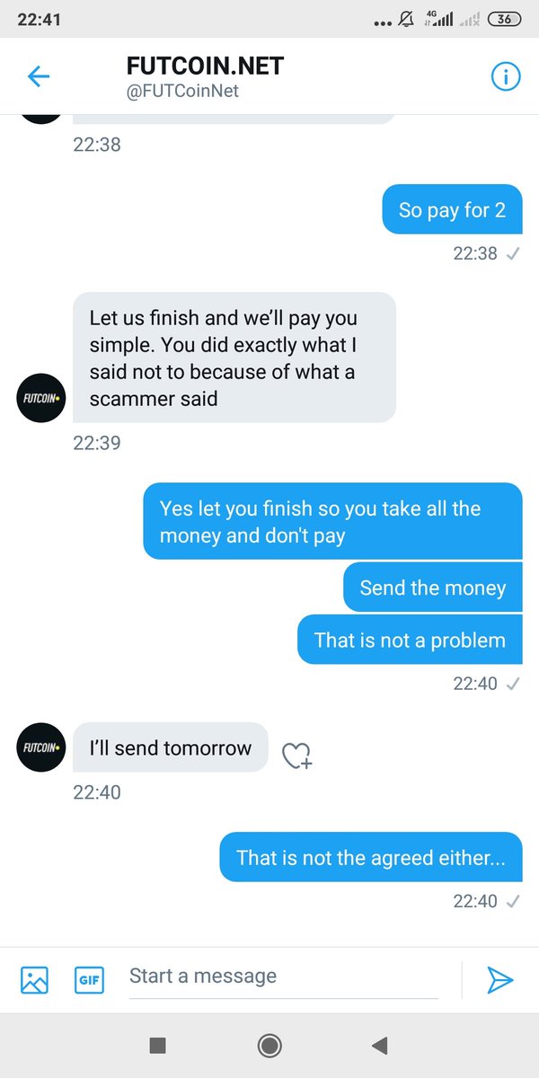 NoXkkz's tweet photo. So @FUTCoinNet another scammer out there. Please RT, so no one else falls into it @DutchAvion @FUTTraderJ @FUTCoinShoppe @BobbleheadFUT @ImADuckQuackk @FUTCoinSniper @FUTCoinSniper https://t.co/vDqRIomSot