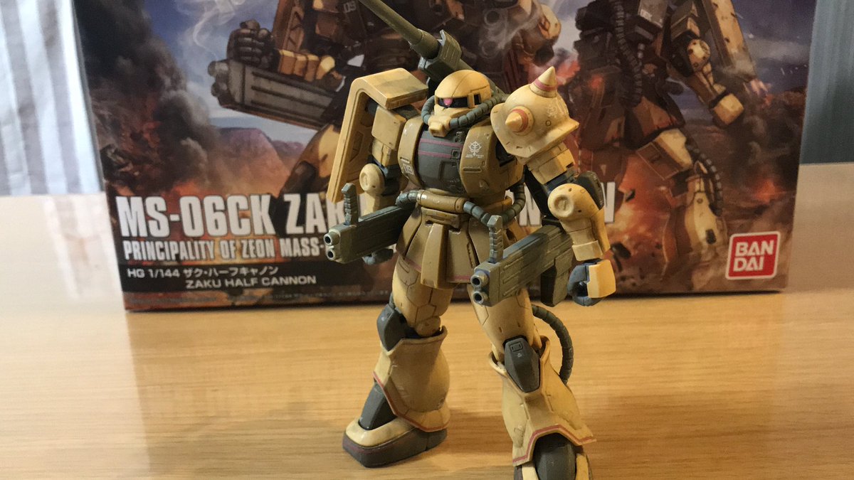 週末ガンプラライフ در توییتر ザクハーフキャノン出来た 無塗装 無改造 簡単ウェザリング仕上げ 製作動画も是非ご覧下さい T Co Lerailrswn ガンプラ ガンプラ製作 ザク