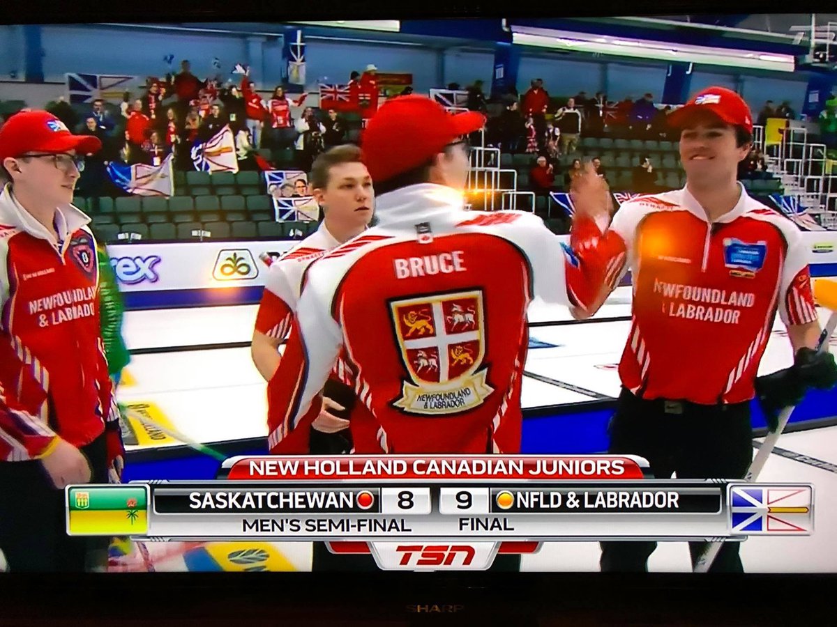 Big win against Saskatchewan in the Semi-Final puts us into the @NewHollandAG Canadian Junior Final!! Game time is 6:30 NL time tommorow against Manitoba 2! #nattyszn