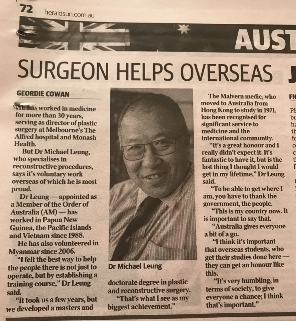 dwsleung's tweet photo. Very proud of my dad for his Australia Day honours. Such an inspiration. A well deserved tribute for all his service here and abroad. https://t.co/KPPUI8STa9