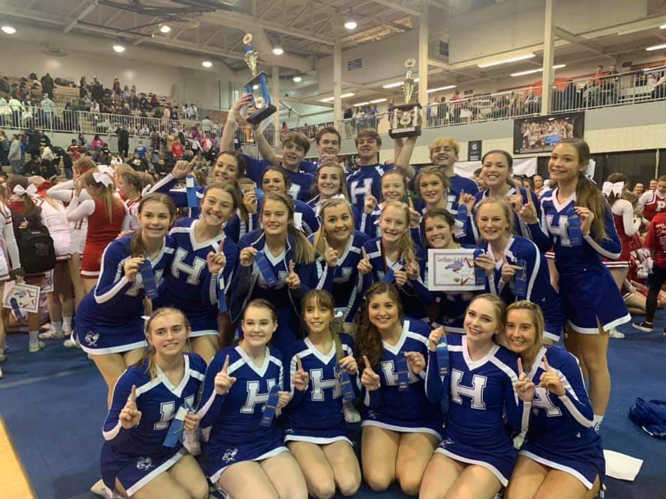 NKCCA Cheer Competition at Ryle today. Birds take home 1st place finish in Co-Ed Div. along with a couple Leadership Awards &amp; scholarships. <a href="/HHScheer/">Highlands Cheer</a>
#whatwedo
<a href="/mcbertasso/">Matthew Bertasso</a> @FTISSuper <a href="/FTHighlandsHS/">Highlands High School</a> <a href="/FTSchools/">Fort Thomas Schools</a>