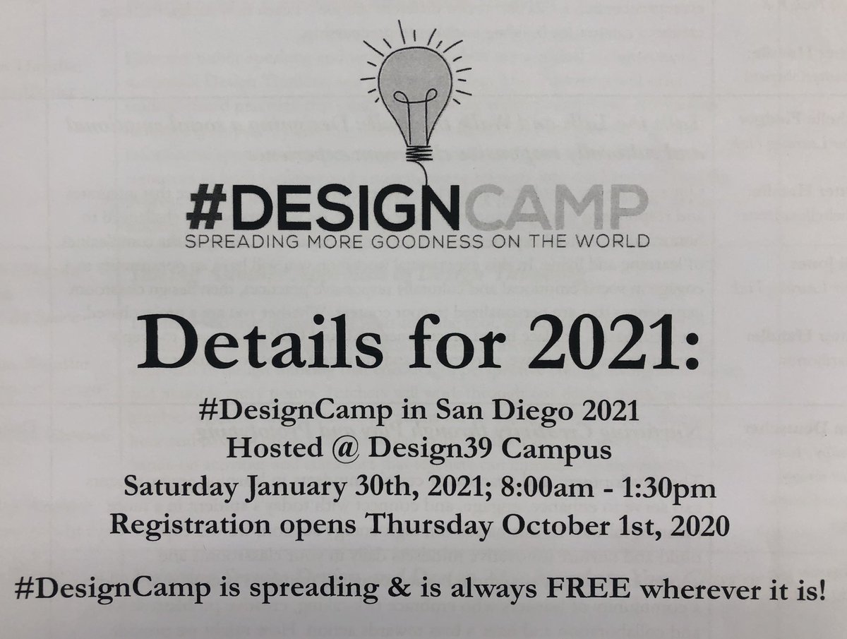 erpelding's tweet photo. Missed #DesignCamp this year. No problem! Join us @Design39Campus  for 2021! https://t.co/2YIEULPqHo