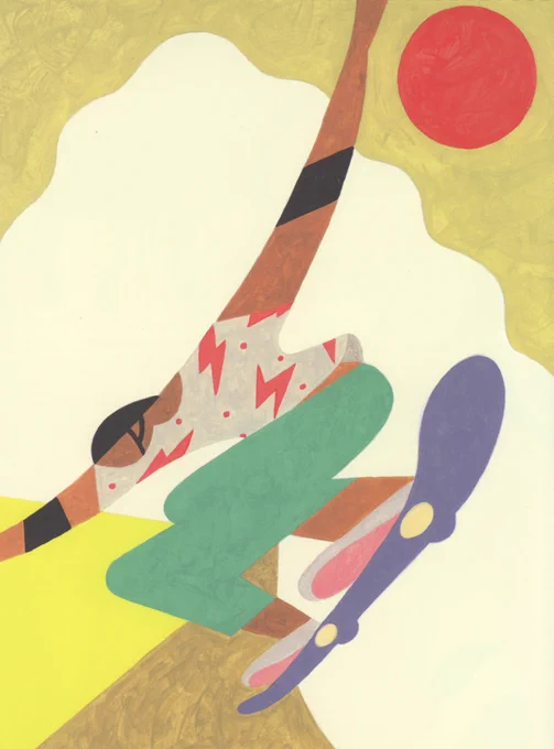 自分が影響を受けている作家を挙げればキリがないけど、例えば1、2枚目の絵は自分の絵で、3、4枚目の絵はウラジミール・レーベデフの絵。描いているときに意識しているわけではないけど、「描いているときに何にグッときているか」を辿ると大体は特定の作家に行き当たる。 