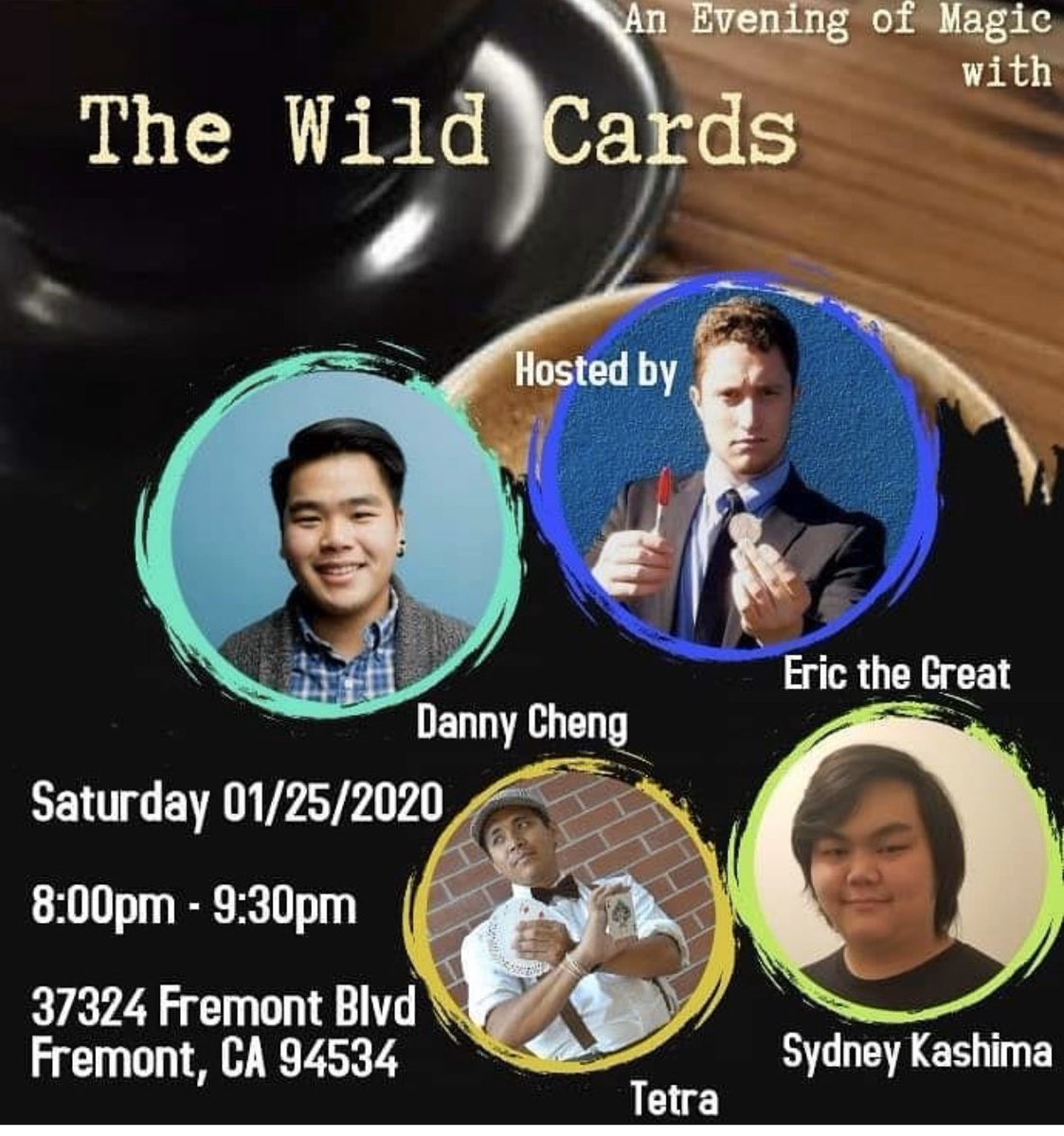 slapfacecoffee's tweet photo. An Evening of Close-up Magic at Slap Face is tonight (Sat 1/25) at 8pm. The night will feature the magic of Danny Cheng, Eric the Great, Sydney Kashima and Tetra. It’s FREE and everyone is welcome!!! https://t.co/j3GyqCz1G2
