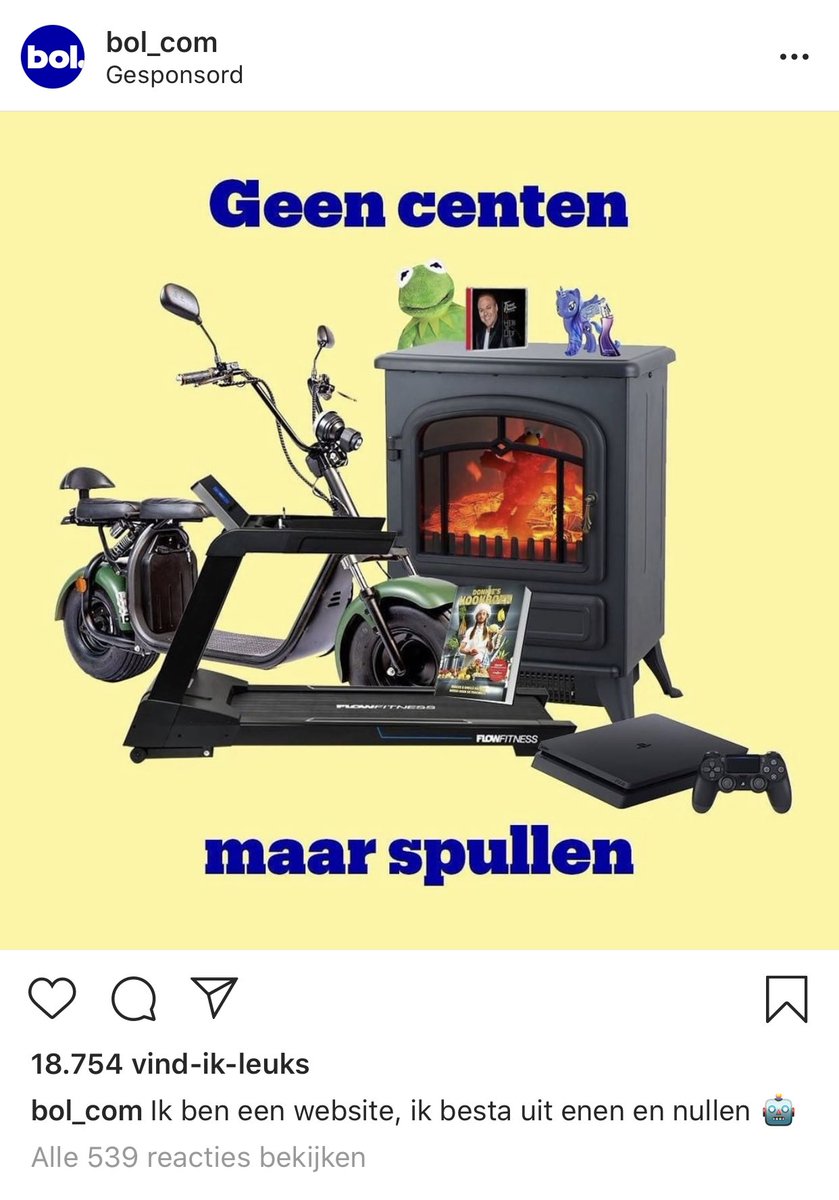 Deb0rah41's tweet photo. Zelfs https://t.co/d1xpccf9uf grijpt het succesvolle nummer van ⁦@fransbauer_⁩  en ⁦@DuBoyKermit⁩ aan voor een reclame-uiting. 🤘🏼😅 #geencentenmaarspullen #metenenennullen https://t.co/Kw2VuujOvI