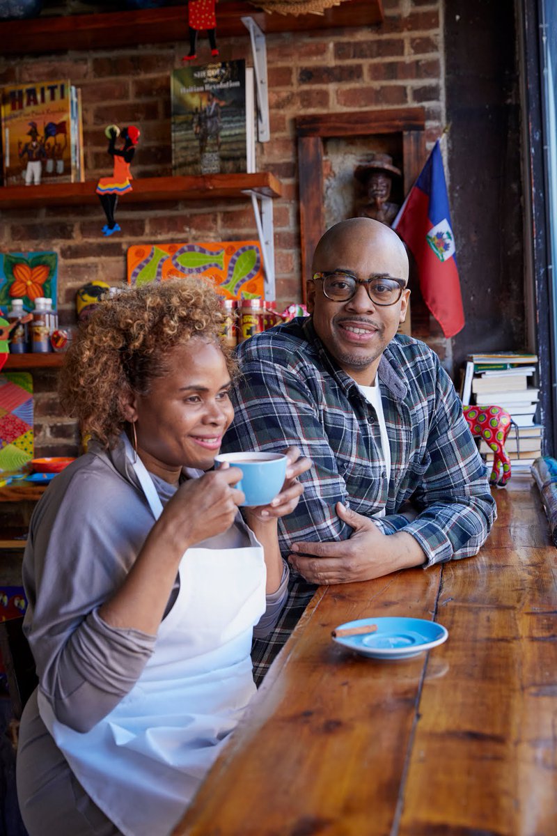 onjenayo's tweet photo. “The couple [#JoanneSaget &amp; #AnthonyCunningham of #KafeLouverture] have pledged to import $250,000 worth of products this year. We want to keep the Haitians working.” 

Haitian &amp; Jamaican Patties, Traditional &amp; Not, in Brooklyn. By #MarianBull @nytfood
https://t.co/vZGXOleW63 👊🏽 https://t.co/N7rwri3fF3