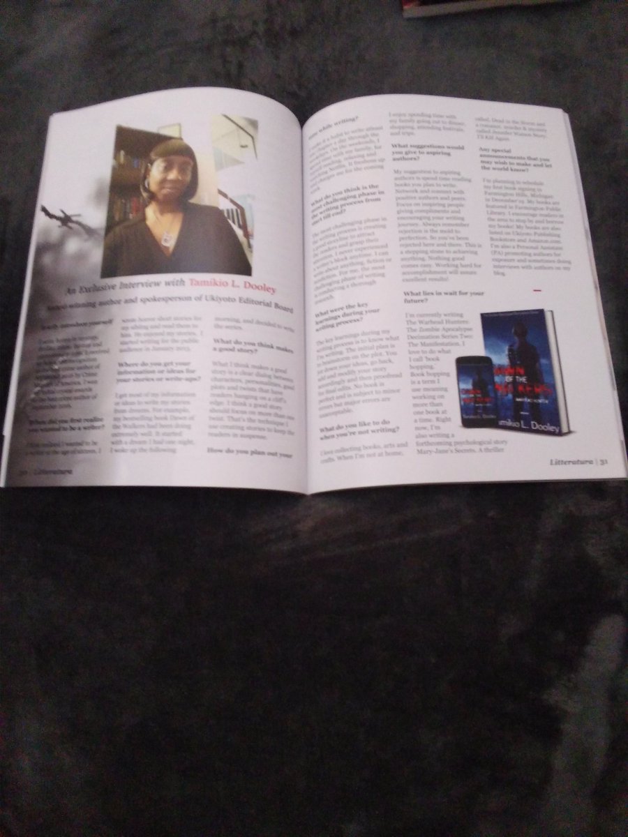 authortamikio1's tweet photo. I'm proud to have the opportunity of becoming Ukiyoto Publishing project leader and spokesperson! Here is my first project of Litteratura magazine December 2019 edition! https://t.co/RmeUNxtMUf