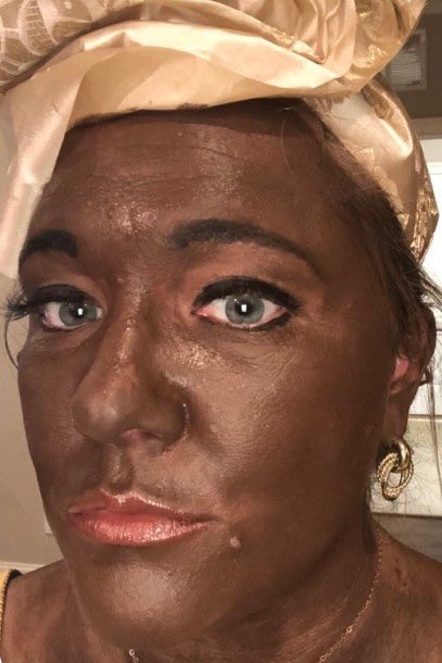 AfrDiasporaNews's tweet image. Ashley is a HR manager @BellPartnersInc We want to know is this acceptable behavior from an employee. Wearing blackface is beyond disgusting