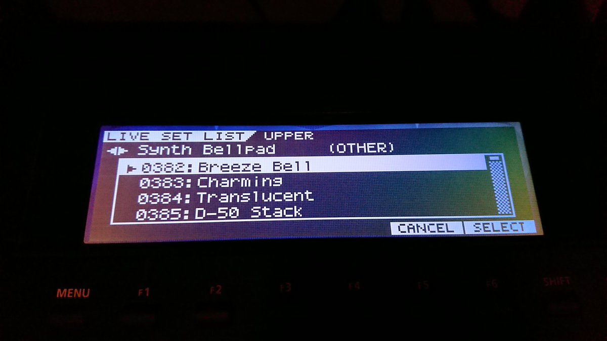 OpusScience's tweet photo. I think I have an unhealthy fixation on the "Bellpad" category on my @Roland_US #Jupiter50. They're just so lush & pretty, & always provide lovely air in the top end of a production (especially when coupled with the Valhalla Vintage Verb). 🥰 https://t.co/CkY07otFcS