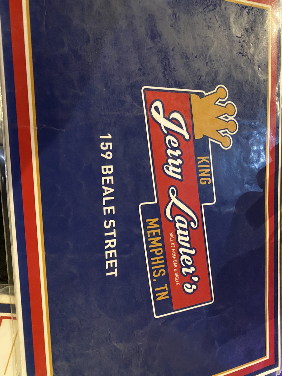 Couldn’t come to Memphis without going to <a href="/lawlersonbeale/">King Jerry Lawler's Hall of Fame Bar & Grille</a>. #jerrylawler #kingofmemphis <a href="/JerryLawler/">Jerry Lawler</a>