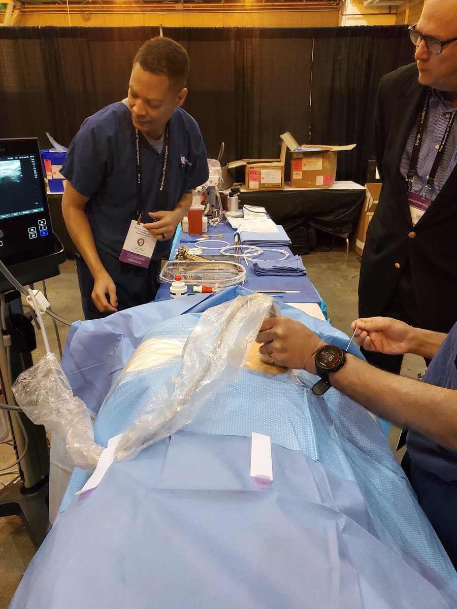 jjakheart's tweet photo. Dr. Raj Malyala and Thomas Tribble from @UK_HealthCare sharing their #ECMO expertise at #STS2020.  We can now take our excellent simulation setup on the road! @GillKentucky https://t.co/od34F4hMUx
